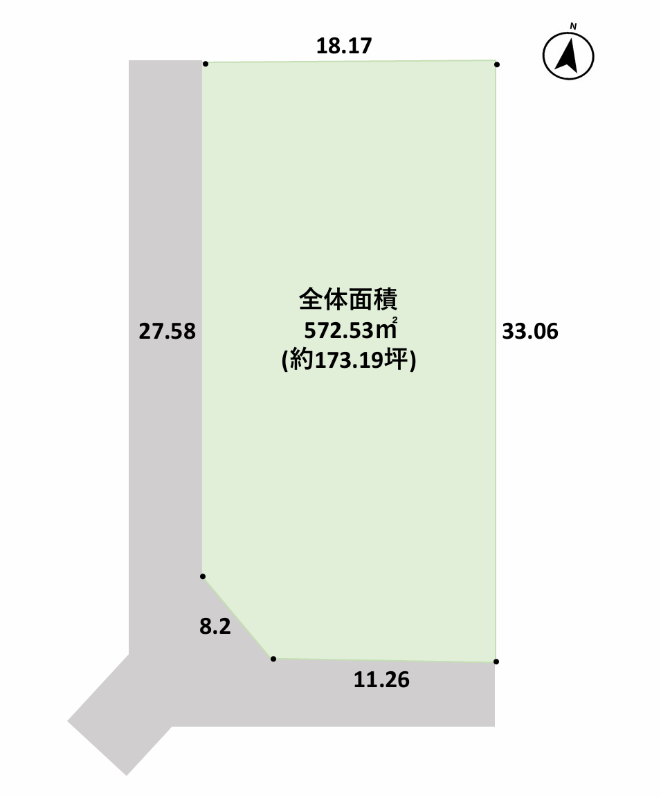 青梅市裏宿町　売地の画像